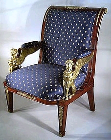 Empire style armchair